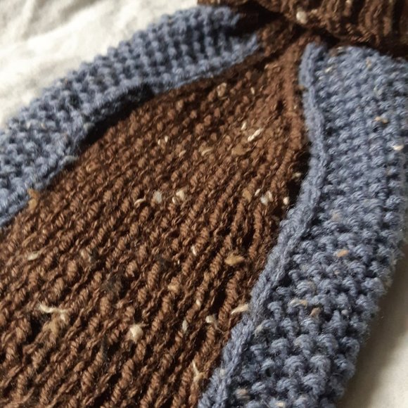 XS Aran Diamond Cable Knit Cat/Dog Sweater - Picture 6 of 8